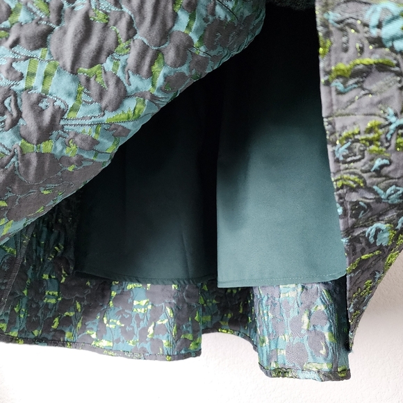 CLC by‎ COREY LYNN CALTER NWT Georgia Jacquard Skirt Metallic Party Holiday S - Picture 4 of 11
